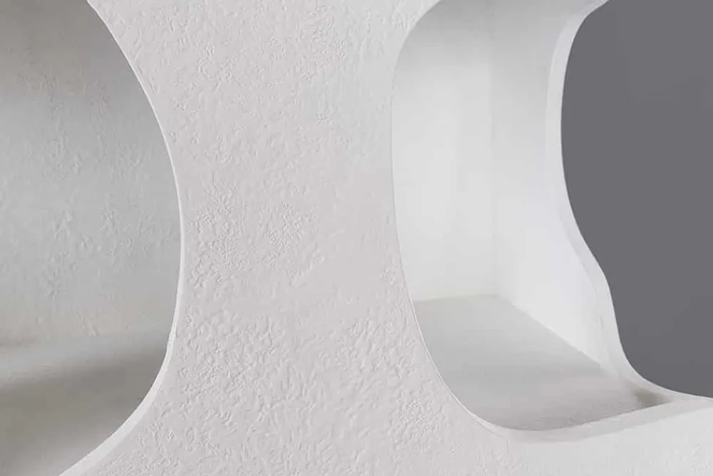 Riess-Ambiente Standregale > Abstraktes Regal ART AMBIENTE 180cm weiß Beton strukturiert Standregal
