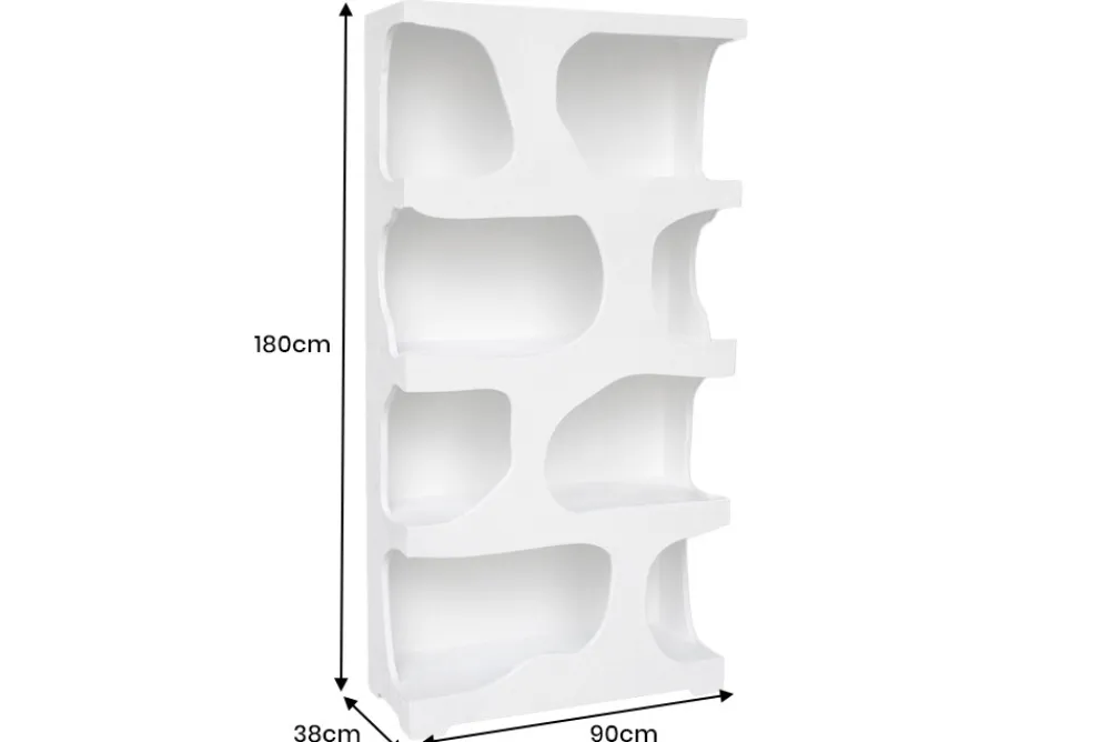 Riess-Ambiente Standregale > Abstraktes Regal ART AMBIENTE 180cm weiß Beton strukturiert Standregal