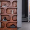 Riess-Ambiente Standregale > Abstraktes Regal ART AMBIENTE 180cm kupfer Beton Edelrost-Look Standregal