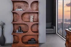 Riess-Ambiente Standregale > Abstraktes Regal ART AMBIENTE 180cm kupfer Beton Edelrost-Look Standregal