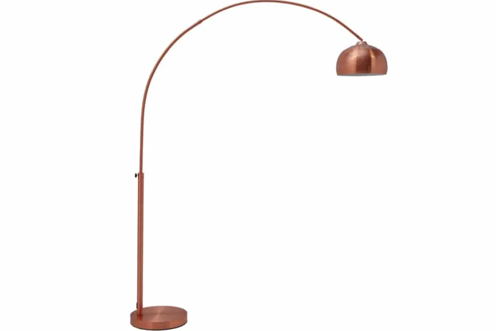 Riess-Ambiente Retro Möbel|Stehleuchten > Ausziehbare Bogenlampe LOUNGE DEAL 170-210cm kupfer Stehlampe