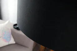 Riess-Ambiente Retro Möbel|Stehleuchten > Ausziehbare Bogenlampe LOUNGE DEAL 170-200cm schwarz Leinenschirm Stehlampe