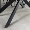 Riess-Ambiente Industrial Loft|Esstische > Ausziehbarer Esstisch ALPINE 160-200cm anthrazit Keramik schwarzes Metallgestell