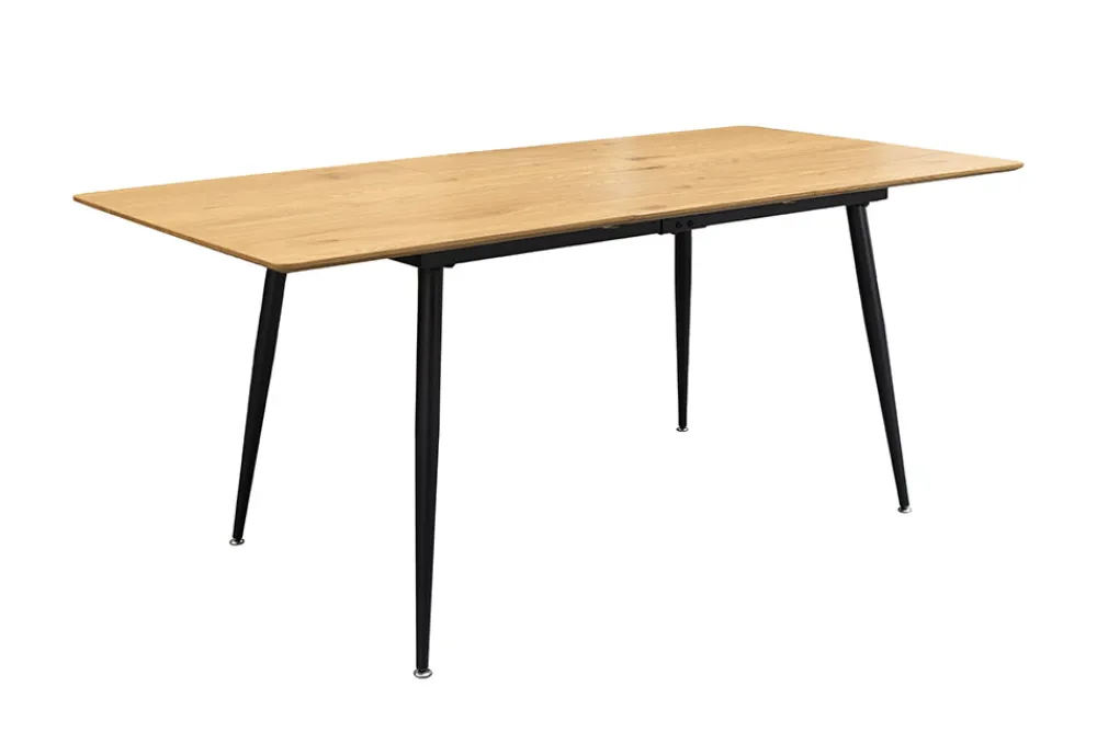 Riess-Ambiente Industrial Loft|Esstische > Ausziehbarer Esstisch APARTMENT 120-160cm natur Wildeiche schwarzes Metallgestell