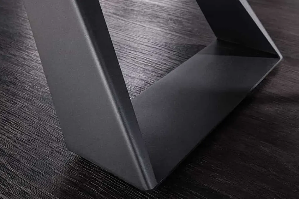 Riess-Ambiente Industrial Loft|Esstische > Ausziehbarer Esstisch CONCORD 180-230cm weiß Keramik schwarz Metall