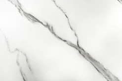 Riess-Ambiente Esstische > Ausziehbarer Esstisch COSMOS 160-240cm weiß Keramik schwarzes Metallgestell