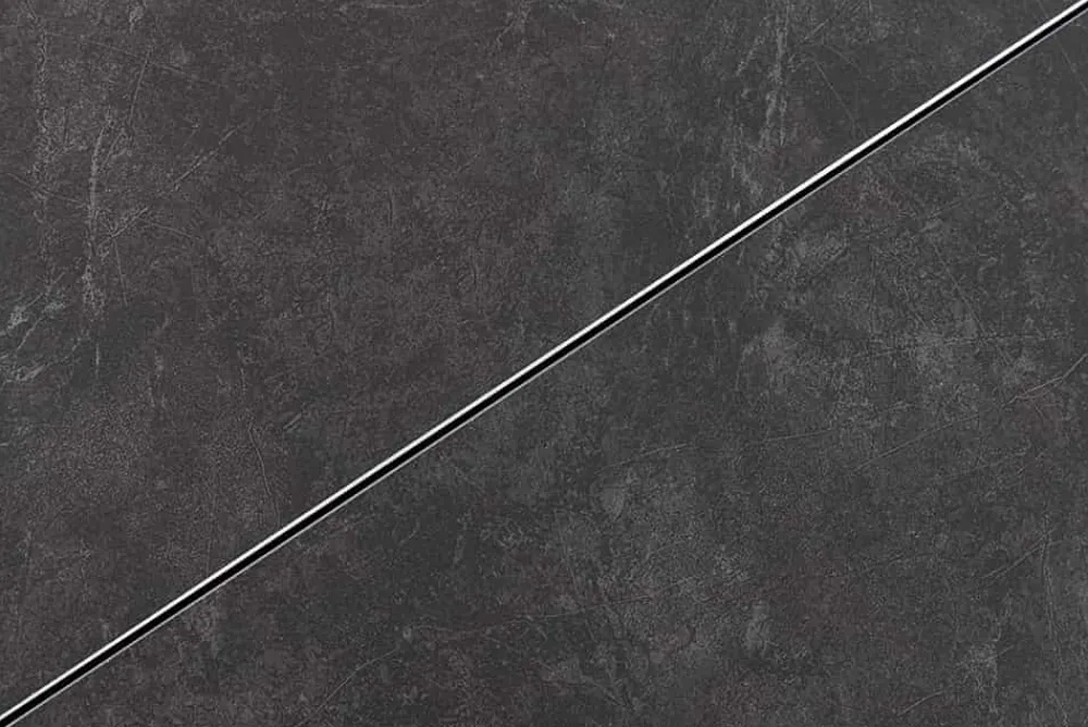Riess-Ambiente Industrial Loft|Esstische > Ausziehbarer Esstisch ETERNITY 160-200cm graphit grau Keramik schwarz Metall