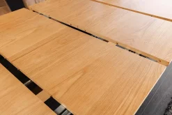 Riess-Ambiente Industrial Loft|Esstische > Ausziehbarer Esstisch GIANT 180-300cm natur Eiche schwarz Metall X-Gestell
