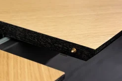 Riess-Ambiente Industrial Loft|Esstische > Ausziehbarer Esstisch GRANDEZZA 180-270cm natur Eiche schwarz Metall