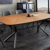 Riess-Ambiente Industrial Loft|Esstische > Ausziehbarer Esstisch GRANDEZZA 180-270cm natur Walnuss schwarz Metall