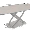 Riess-Ambiente Industrial Loft|Esstische > Ausziehbarer Esstisch INCEPTION 130-190cm rost oval Keramik bronze Gestell