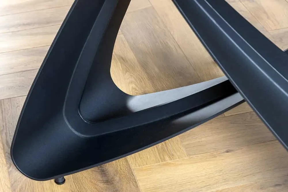 Riess-Ambiente Industrial Loft|Esstische > Ausziehbarer Esstisch INFINITY 180-260cm rost Keramik Marmor schwarz Metall