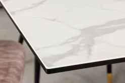 Riess-Ambiente Esstische > Ausziehbarer Esstisch MARVELOUS 180-220-260cm weiß Marmor Keramik made in Italy