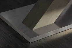 Riess-Ambiente Industrial Loft|Esstische > Ausziehbarer Esstisch MONTREAL 180-280cm Asteiche Holz X-Gestell Schwarzstahl