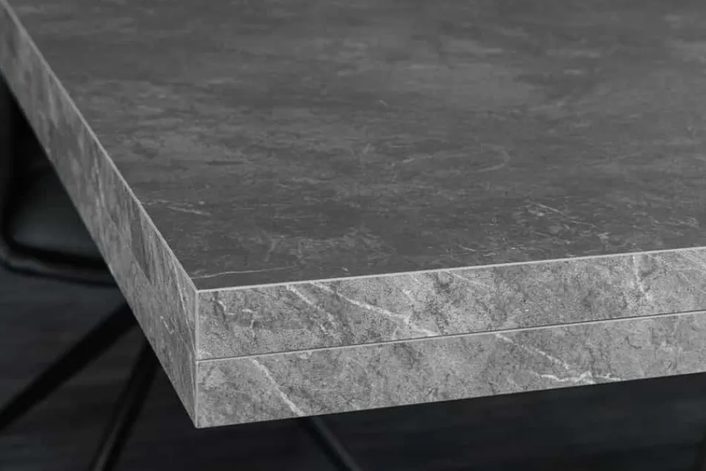 Riess-Ambiente Industrial Loft|Esstische > Ausziehbarer Esstisch MONTREAL 180-280cm grau graphit Keramik-Design X-Gestell