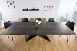 Riess-Ambiente Industrial Loft|Esstische > Ausziehbarer Esstisch PROMETHEUS 180-220-260cm Lava Keramik made in Italy