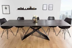 Riess-Ambiente Industrial Loft|Esstische > Ausziehbarer Esstisch PROMETHEUS 180-220-260cm Lava Keramik made in Italy