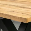 Riess-Ambiente Industrial Loft|Esstische > Ausziehbarer Esstisch WILD 180-220cm braun Wildeichen-Optik schwarz Baumkante