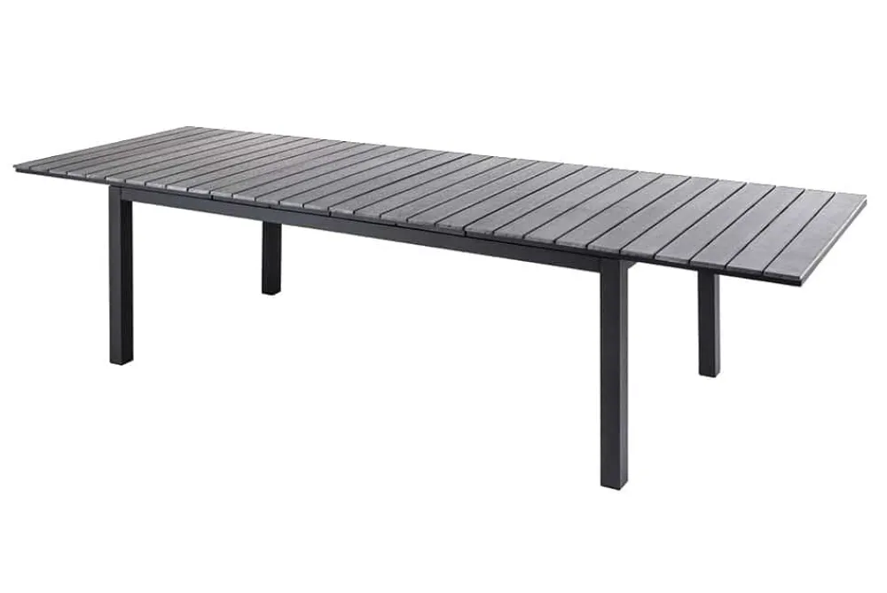Riess-Ambiente Haus & Garten|Skandinavisch > Ausziehbarer Gartentisch DESIGNO 200-250-300cm grau Aluminium In- und Outdoor Esstisch
