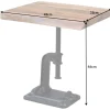 Riess-Ambiente Beistelltische|Mehr... > Authentischer Beistelltisch FACTORY 50cm Akazie Massivholz Baumkante Industrial Design
