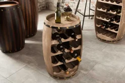Riess-Ambiente Weinregale|Barschränke > Authentisches Weinregal BODEGA 65cm natur Pinie Weinfass Shabby Chic