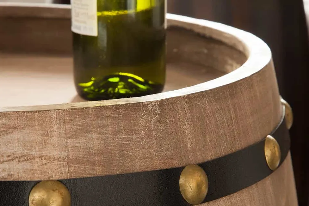 Riess-Ambiente Weinregale|Barschränke > Authentisches Weinregal BODEGA 65cm natur Pinie Weinfass Shabby Chic