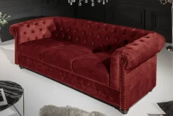 Riess-Ambiente Samt Möbel|3-Sitzer Sofa ><noscript><img width=