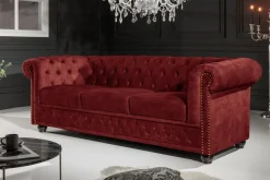Riess-Ambiente Samt Möbel|3-Sitzer Sofa ><noscript><img width=