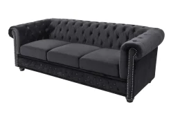 Riess-Ambiente Samt Möbel|3-Sitzer Sofa ><noscript><img width=