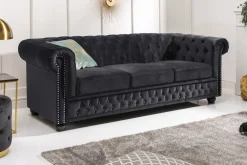 Riess-Ambiente Samt Möbel|3-Sitzer Sofa ><noscript><img width=