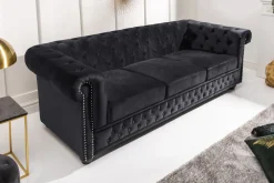Riess-Ambiente Samt Möbel|3-Sitzer Sofa ><noscript><img width=