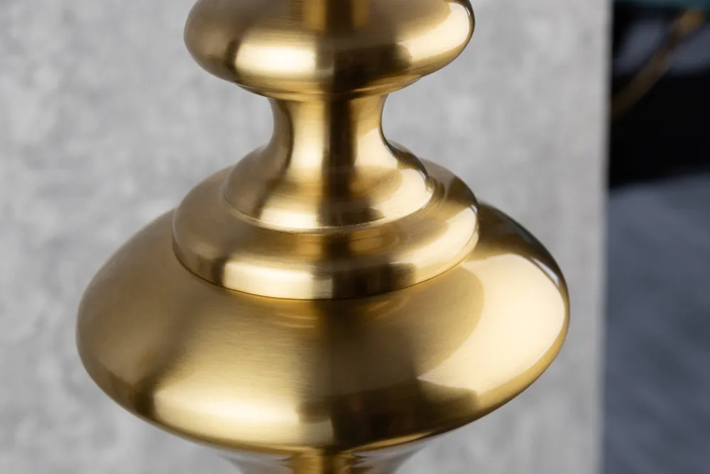 Riess-Ambiente Goldene Möbel|Stehleuchten > Barock Stehlampe LUCIE 160cm schwarz gold gebürstet Stehleuchte