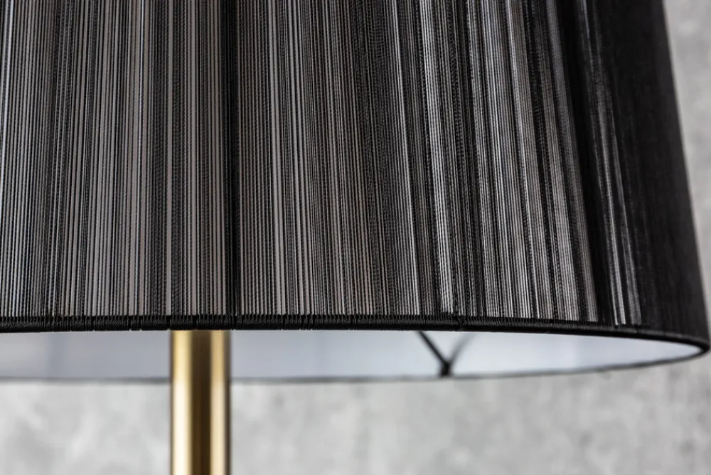 Riess-Ambiente Goldene Möbel|Stehleuchten > Barock Stehlampe LUCIE 160cm schwarz gold gebürstet Stehleuchte