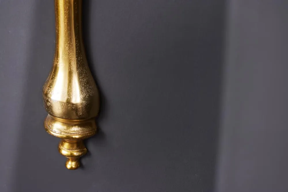 Riess-Ambiente Goldene Möbel|Wanddekoration > Barock Wandkonsole SCALA 80cm gold Metall Wandregal handmade Wanddekoration