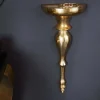 Riess-Ambiente Goldene Möbel|Wanddekoration > Barock Wandkonsole SCALA 60cm gold Metall Wandregal handmade Wanddekoration