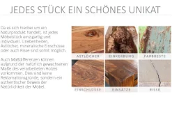 Riess-Ambiente Beistelltische|Mehr... > Beistelltisch 3er Set INDUSTRIAL 65cm Mangoholz handmade Mosaik schwarzes Metallgestell massiv