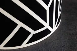 Riess-Ambiente Beistelltische > Beistelltisch HARMONY NATURE 45cm rund schwarz weiß Mosaik Kunsthandwerk