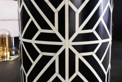 Riess-Ambiente Beistelltische > Beistelltisch HARMONY NATURE 45cm rund schwarz weiß Mosaik Kunsthandwerk