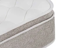 Riess-Ambiente Matratzen & Topper > Bequeme Matratze mit Topper CLOUD FLEX 180x200cm greige Tonnentaschenfederkern 9-Zonen