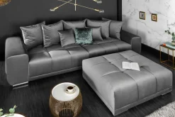 Riess-Ambiente Xxl Sofa|Samt Möbel ><noscript><img width=