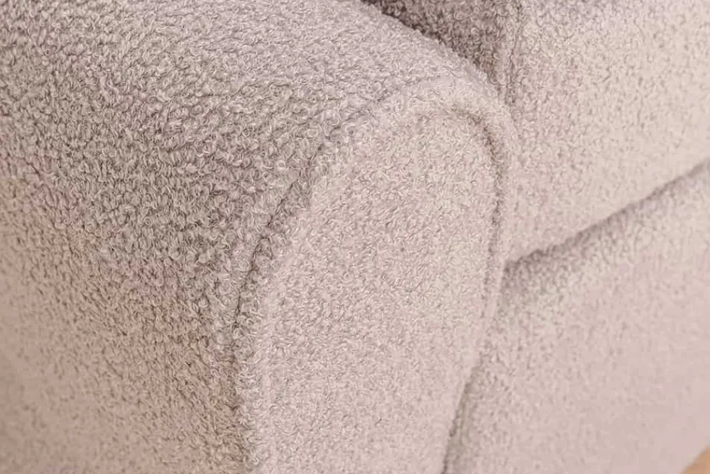 Riess-Ambiente Boxspringbetten > Boxspringbett SIGNUM 180x200cm beige Bouclé inkl. Stauraum Matratze Topper Matratze