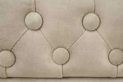 Riess-Ambiente 2-Sitzer Sofa|Samt Möbel > Chesterfield 2-Sitzer Sofa 150cm champagner beige Samt Federkern Knopfheftung