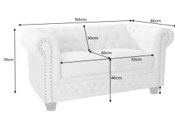 Riess-Ambiente 2-Sitzer Sofa|Samt Möbel ><noscript><img width=