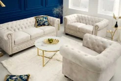 Riess-Ambiente 2-Sitzer Sofa|Samt Möbel ><noscript><img width=
