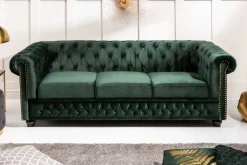 Riess-Ambiente Samt Möbel|3-Sitzer Sofa ><noscript><img width=