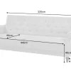 Riess-Ambiente 3-Sitzer Sofa > Chesterfield 3-Sitzer Sofa MAISON BELLE AFFAIRE 220cm greige Bouclé mit Schlaffunktion