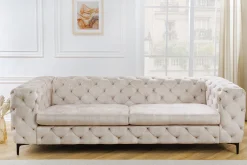 Riess-Ambiente Samt Möbel|3-Sitzer Sofa ><noscript><img width=