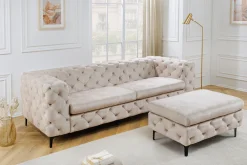Riess-Ambiente Samt Möbel|3-Sitzer Sofa ><noscript><img width=