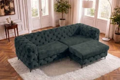 Riess-Ambiente Sitzhocker|Samt Möbel ><noscript><img width=