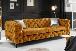 Riess-Ambiente Samt Möbel|3-Sitzer Sofa ><noscript><img width=
